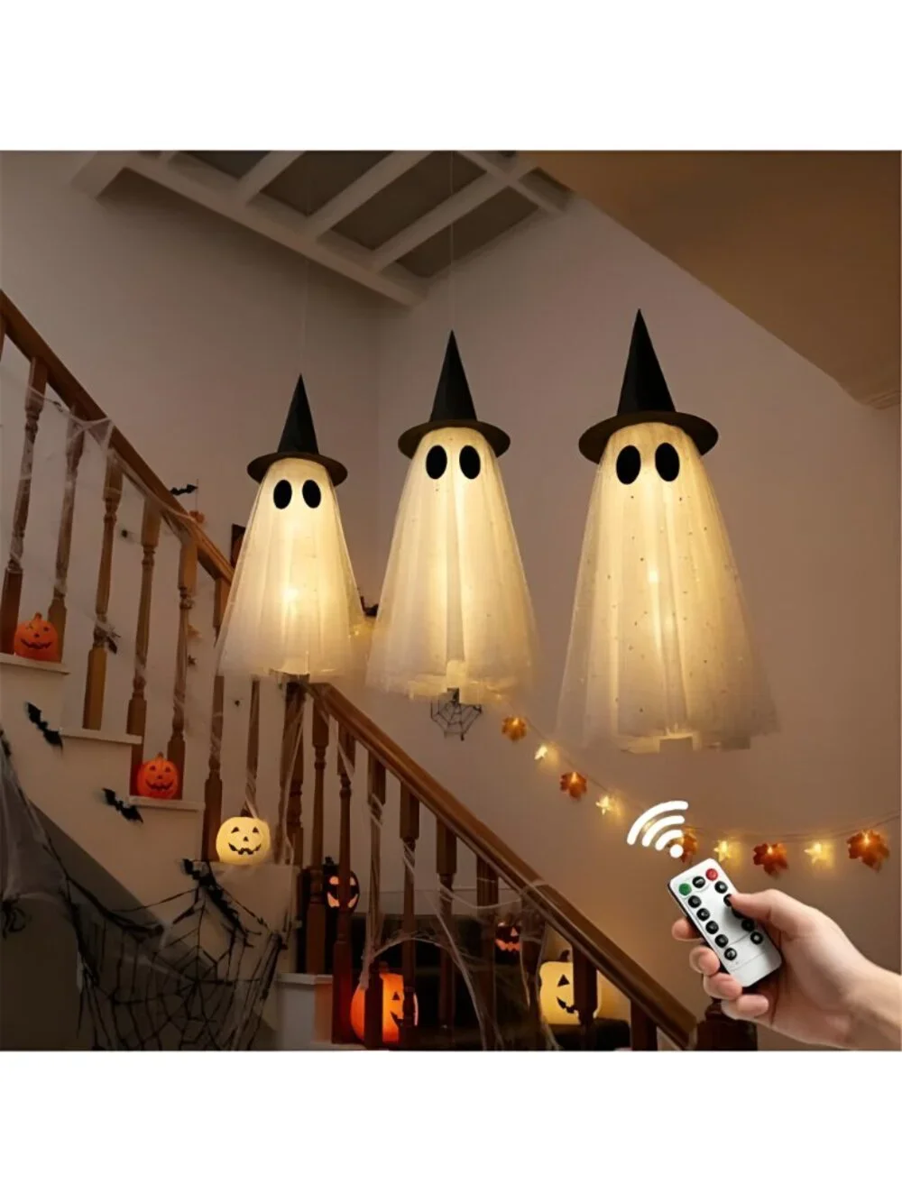 Halloween Ghost Decor Outdoor, Halloween Hanging Ghost Decorations